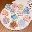 PNPIA- 10 Cái / bộ Dây Buộc Tóc Hoa Fabirc Nhiều Màu Sắc Scrunchies Bé Gái Co Giãn Đuôi Ngựa Giá Đỡ Dây Cao Su Cho Bé Tập Đi Mũ Trẻ Em