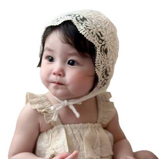 JINHF Hoa Thêu Lưới Vải Ren Hoa Rỗng Mũ Công Chúa Bé Mũ Sơ Sinh Mũ Chụp Ảnh Sinh Nhật Chống Đỡ HOT