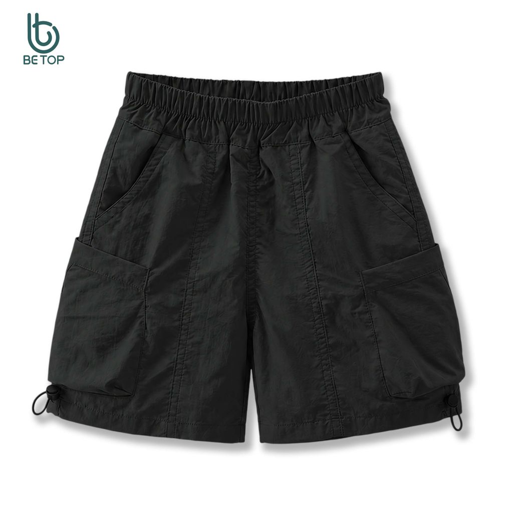 Quần Đùi Bé Trai BETOP Túi Hộp, Quần Short Thể Thao Năng Động Chất Gió Mềm Mịn Thoáng Mát Cho Bé QG04