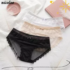 Quần lót ren nữ NICOLOO, Quần lót in chấm bi mềm mại sành điệu, Quần lót nữ thoáng khí thoải mái Nơ Quần lót sử dụng mọi mùa