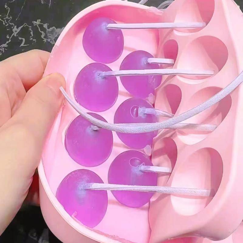 Bộ khuôn xà phòng nho LIS DIY - Khuôn thủ công cấp thực phẩm có dây để làm quà tặng HUJ