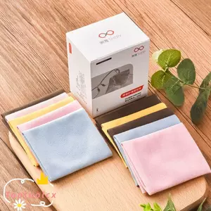 TOPTOOLCX 5 / 10 Chiếc Kính Lau, Vải Ống Kính Vải Microfiber Nhiều Màu, Phụ Kiện Kính Mắt Khăn Lau Màn Hình Da Lộn Siêu Mịn
