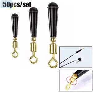 JVSUB 50 Cái / lốc Bánh Răng Câu Cá Khối Thời Trang Bobber Cao Su Xoay Ngoài Trời