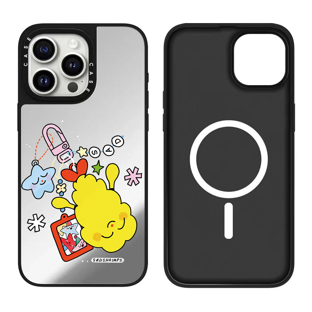 Ốp điện thoại mặt dây chuyền tôm Clam từ tính cho iPhone 17 Pro Max 16 ProMax 15 14Plus 13 12 11 6GVX