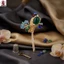 Men Vintage Vẹt Thổ Cẩm Hợp Kim Kẽm Bền Pin Cho Phù Hợp Với Áo Khoác