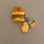 Hộp đựng tai nghe Burger Miffy Rabbit có sẵn Thích hợp cho Vỏ bảo vệ Airpodspro3 Phong cách mới Sáng tạo Thích hợp cho Vỏ tai nghe Airpods4 Vỏ mềm chống va chạm Vỏ mềm chống sốc