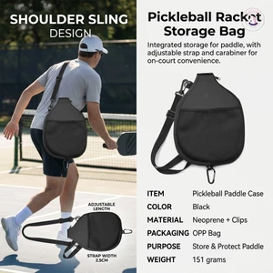 Túi đựng mái chèo Pickleball Vỏ đeo vai chống thấm nước để tập luyện thể thao