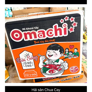 Thùng Mì Khoai Tây Omachi Sườn/Bò hầm/Hương Vị Riêu Cua Bắp Bò 30 gói x 80g-NPPGT