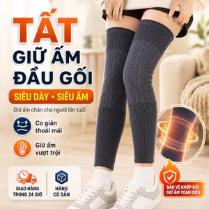 ⚡Ship Nhanh⚡Tất đầu gối dày dặn siêu ấm | Bọc chân dài chống lạnh chuyên dụng | Tất chân giữ ấm cho người già