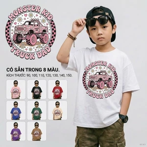 Áo thun bé trai basic Mặc hằng ngày Dễ chịu bé từ 2-12 tuổi