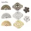 AqToCna 100 Chiếc Hoa Filigree Phụ Kiện DIY Kim Loại Thủ Công Đầu Nối Để Làm Đồ Trang Sức AqToCna