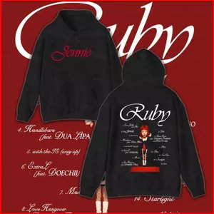 BH2 BLACKPINK RUBY JENNIE Áo Hoodie Anime Áo Unisex Dài Tay Top HB2