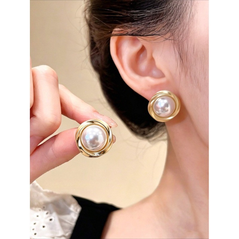 Pháp Retro Phù Hợp Với Bông Tai 2026 Phong Cách Mới Nữ Tính Khí Bông Tai
