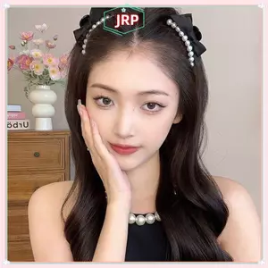 JRP Nơ Ngọc Trai Nhỏ Vuốt Tóc Kẹp Bé Gái Đuôi Ngựa Giá Đỡ Barrettes Phụ Kiện Tóc JRP