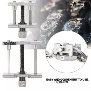 Công cụ sửa chữa đồng hồ NEWIDEA 2 chiếc, Bộ 2 kích cỡ bao gồm Giá đỡ chuyển động đồng hồ, thiết kế kẹp ổn định Chất liệu kim loại rắn bền bỉ để sử dụng lâu dài Đế chuyển động đồng hồ