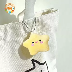 CANAMEK Sang Trọng Ngôi Sao Móc Khóa Dễ Thương Ngôi Sao Cười Móc Khóa Bé Gái Ngọt Ngào Xe Móc Khóa Ngôi Sao Búp Bê Móc Khóa Chìa Khóa Xe CSF