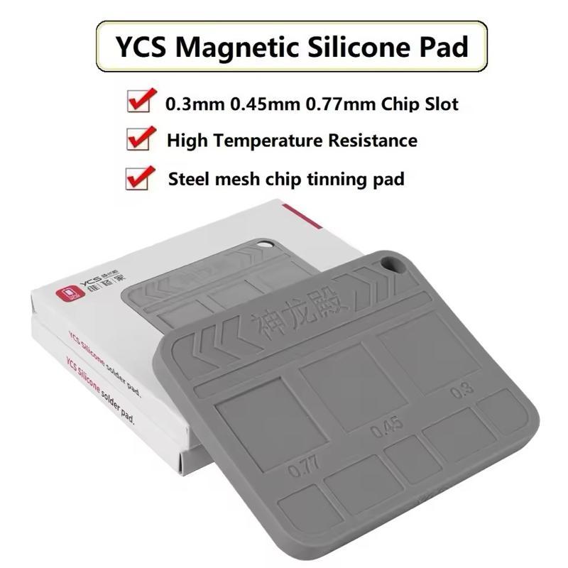 Đế Nam Châm Cao Su M.Y-005 – Làm Chân IC CPU BGA – Giữ IC Không Trơn Trượt – 3 Khay Độ Hụt Khác Nhau – Táo Zin