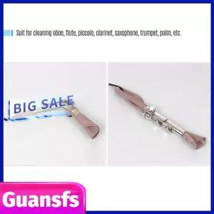 Guansfs ZJchao Dụng Cụ Gió Vải Làm Sạch Mềm Nhân Tạo Shammy Bụi Có Dây Đeo Cho Oboe Sáo Clarinet Saxophone Kèn Bên Trong Bộ Nhạc Cụ