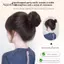 AqToCna Móng Vuốt Loại Kẹp Tóc Giả Bun Tổng Hợp Thẳng Chignon Kẹp Trong Trên Đuôi Tóc Nối Dài Updo Tóc Bun Tóc Mảnh Tóc Cho Nữ AqToCna