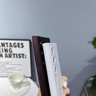 Dành Cho Samsung s26 Ultra S25 FE S25 Ultra Ốp Lưng S24 Ultra S24 FE Hoạt Hình Dễ Thương Từ S23 Siêu Ống Kính Phim Vỏ s22 Ultra s25 plus 17 16 Mềm Trắng Mới Khăn Thỏ