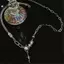 KUZHEN Hợp Thời Trang Bling Moonstone Ngôi Sao Chữ Thập Mặt Dây Chuyền Nelace Cho Nữ Punk Hip Hop Pha Lê Nelace Đảng Y2K Món Quà Trang Sức HOT