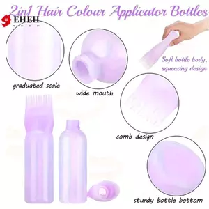 Chai bôi màu tóc 120ML có rễ cọ Dụng cụ chạm vào cho Salon DIY Ứng dụng nhuộm dễ dàng VN