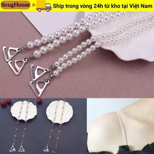 Dây đeo đồ lót SNUGHOUSE, Dây đeo áo ngực chống trượt bằng kim loại, Phụ kiện đồ lót nữ có thể điều chỉnh bằng kim cương giả