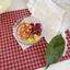 QEARY Berry Túi Charm, Chunky Hạt Thực Tế 3D Trái Cây Đỏ Móc Chìa Khóa, Trang Sức Trái Cây Dễ Thương Acrylic Bền Phong Cách Handmade Nhẫn Nhựa Nhẹ Sinh Nhật