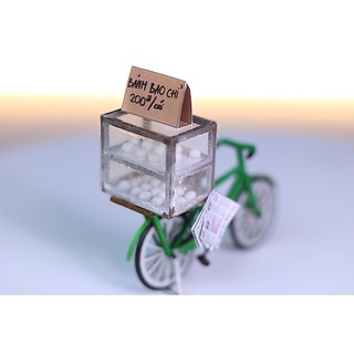Mô hình gỗ tự lắp ráp DIY -Thế Giới Tí Hon - Hang Rong- XE BÁNH BAO CHỈ - HR16 (Sản phẩm chưa kèm keo)
