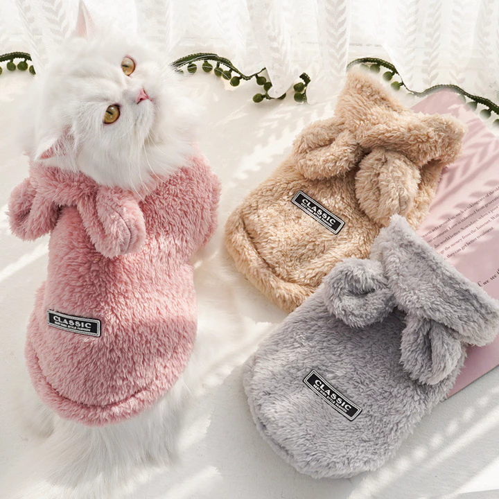 Quần áo cho chó cưng áo hoodie mới mùa thu/đông, quần áo cho chó mèo Bulldog Pháp, đồ dùng cho chó mèo