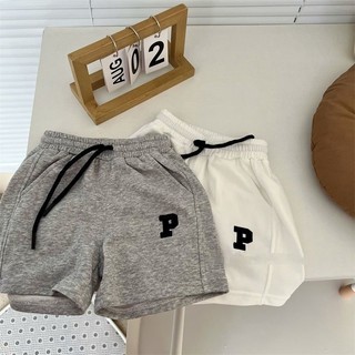 Mùa Hè Bé Gái Co Giãn Eo Dây Rút Quần Short Thể Thao Nhật Bản Phong Cách Hàn Quốc Rời Cotton Quần Crop Thường Ngày