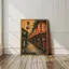 Đèn lồng Nhật Bản Kyoto cảnh đêm treo tường Poster Không khung Tranh Canvas Trang trí tường nhà thanh lịch