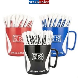 Bút nước chữ A cốc 48cái (xanh, đỏ, đen, tím)