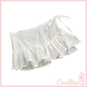 Coo Ren Lớp Giả Top Dưới Quét Váy Áo Sơ Mi Mở Rộng Lớp Nửa Trượt