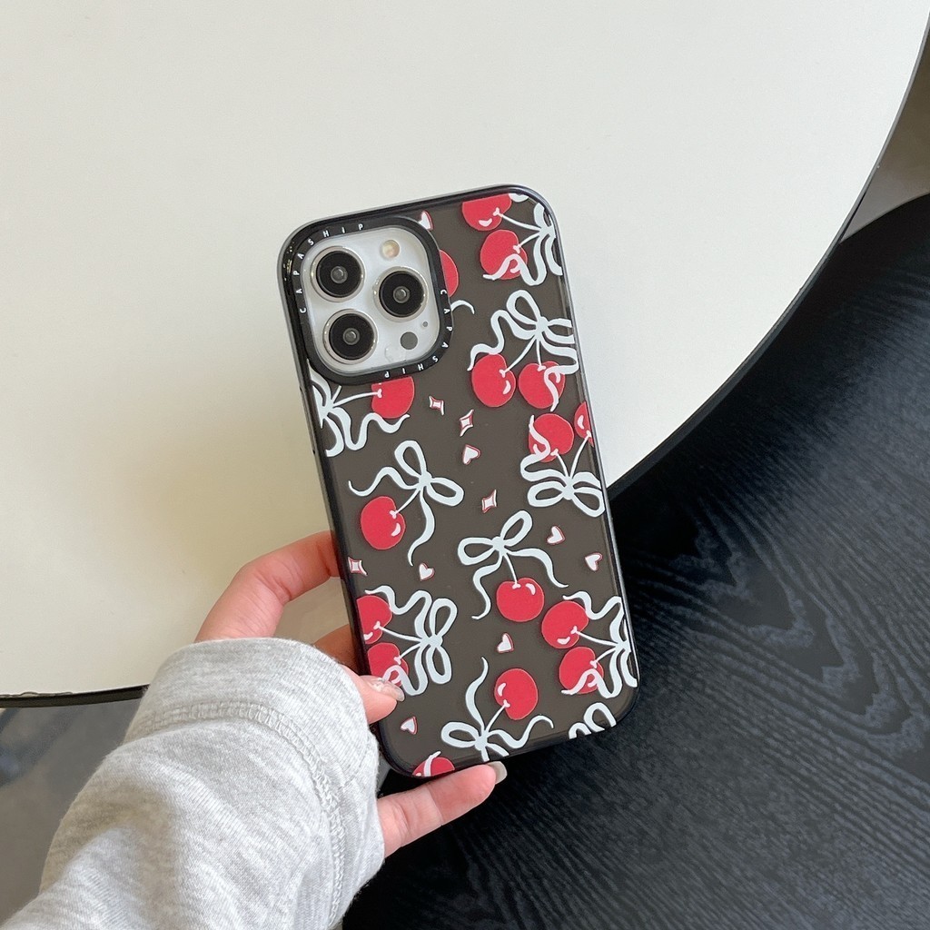 CAPASHIP Đáng Yêu Màu Hồng Anh Đào Hoa Nơ Mèo Mềm Vỏ Tương Thích Cho iPhone 17 Pro Max Air Plus 16 / 15 / 14 / 13 / 12 / 11 / XR / X / XS / SE / 8 / 7 / 6