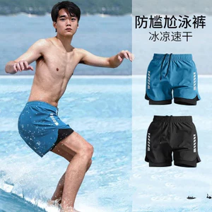 M-4XL Mùa Hè Nam Đồ Bơi Hai Lớp Nhanh Khô Bơi Quần Đi Biển Thể Dục Ngoài Trời Thể Dục Thể Thao Sử Dụng