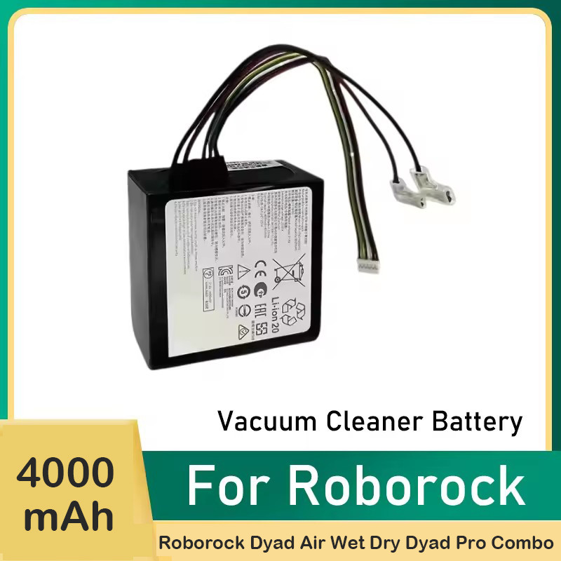 Pin Thay Thế 4000mAh Cho Roborock Dyad Air Wet Dry Dyad Pro Combo Máy Hút Bụi