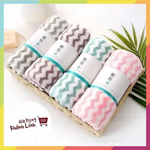 COMBO KHĂN LAU MẶT CAO CẤP - Khăn Mặt Cotton Khăn Mặt Lông Cừu Siêu Mềm 30x50cm - KHAN MAT