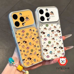 Trường hợp Iphone 17 Pro Max iPhone 16 Pro 15 Pro Max 14 Pro 13 Dễ thương Cartoon Case KNTP Cửa sổ lớn