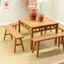 MJnmc 5 Chiếc Montessori Thu Nhỏ Giả Bàn Ghế Dài Mô Hình 1: 12 / 1: 18 Nhà Búp Bê Nội Thất Phụ Kiện Cho Bé Gái Quà Tặng Mới