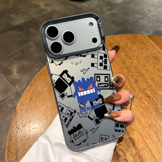 Dành cho iPhone 17 Pro Max 16 Pro / 15 14 13 12 11 XS Max "Gengar" "Squirtle" Vỏ điện thoại mờ cứng / iPhone 12 11 X Xr 7 8 SE Vỏ mềm chống sốc Vỏ iPhone