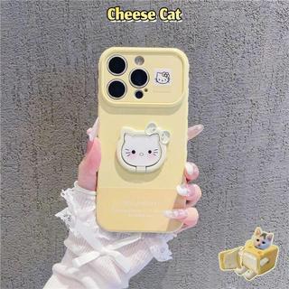 Ốp điện thoại có đế nhẫn hình Kitty màu tím cho iPhone 12 11 13 14 15 Plus 16 17 Pro Max 17 Air