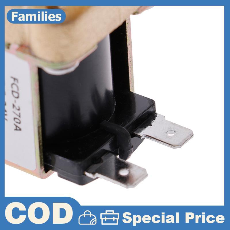 Van điện từ bằng đồng thau G1 / 2 '' DC 12v 24v AC220v cho máy nước nóng năng lượng mặt trời