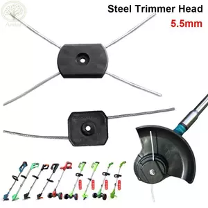 AMLU 1 Đầu Thay Thế, Thép Điện Weed Eater Dây Tông Đơ Cắt Đầu, Bền 5.5 Mm Dây Weed Wacker Đầu Phụ Kiện Sân Vườn