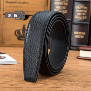 Dải đai không đầu 32516 / Họa tiết sỏi da bò hai mặt / có chiều rộng 3,5cm / Có khe cắm thẻ không lỗ / Khóa tự động dành cho nam chuyên dụng / thay thế chống mài mòn