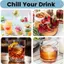 Cod 15 dễ dàng phát hành linh hoạt Silicone Ice Cube khay với nắp-tái sử dụng, Stackable Tủ đông khuôn mẫu