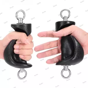 Tay cầm dây PYCOU Tricep, Thanh kéo lưới cao su chống trượt, Đai ốc vòng kép Phòng tập thể dục đa chức năng Tay cầm tiện dụng Phụ kiện thiết bị tập thể dục