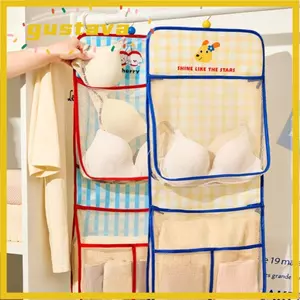 Túi đựng đồ lót tất GUSTAVA, có móc treo Túi treo dung tích lớn, Hộp đựng quần áo treo tường đa chức năng 2 / 3 lớp Tiết kiệm không gian