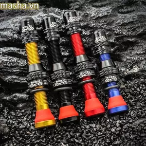 2 Van Schrader Xe Đạp, Van Lốp Không săm A / V 40 / 60mm, Van MTB Chân Không Hợp Kim Nhôm Lõi Đồng Bền
