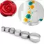 6 Cái / bộ Khuôn cắt bánh quy hình tròn bằng thép không gỉ Bạc VN